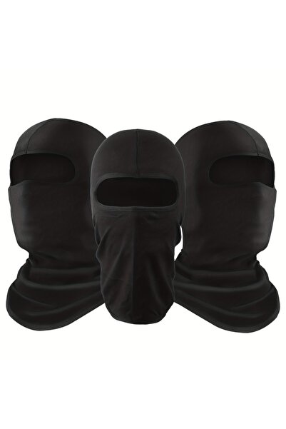 Choice 3 قطع من وشاح قناع بالاكلافا أسود قابل للتنفس - حماية من الأشعة فوق ال...