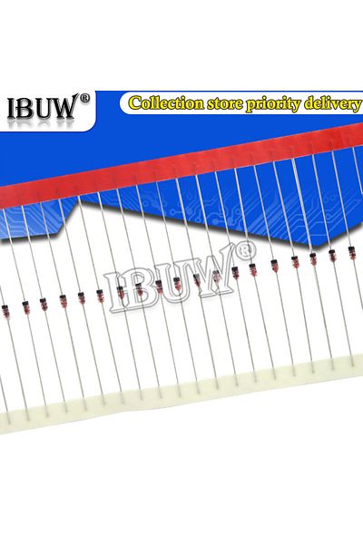 IBUW 1n4733 5v1 100pcs 1w Zener Diode Do-41 3v 3v3 3v6 3v9 4v3 4v7 5v1 5v6 6v2 6v8 7v5 8v2 9v1 10v 11v 12