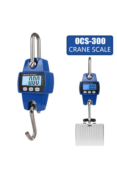 Choice1 ميزان رافعة رقمي إلكتروني محمول 300 كجم، وزن 300 كجم، خطاف تعليق شديد التحمل من الفولاذ المقاوم للصدأ