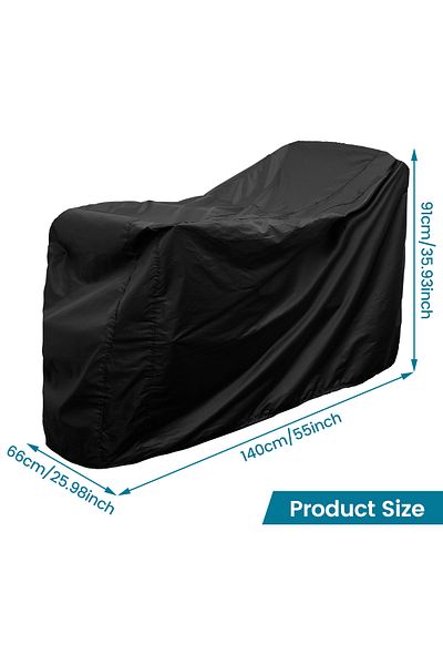 Choice 140x66x91 سم 1 قطعة غطاء سكوتر متحرك غطاء كرسي متحرك غطاء دراجة نارية 190d قماش أكسفورد Dust-Pro