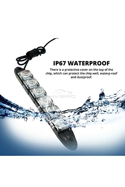 Choice Red 2X Waterproof DRL 6Chips Led Car Auto Decorative Flexible Daytime Running Light Driving Led Stri