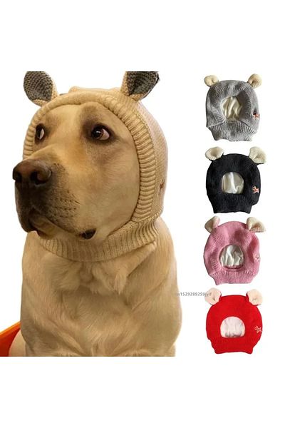 Choice Dog Ear Muffs Noise Protection Pet Ears Covers Knitted Hat Winter Warm Earmuffs For Small Medium ...