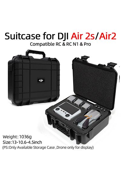 ERIKOLE Black No Strap For Dji Air2/2s Portable Storage Bag Shoulder Travel Carring Case With Band Handheld