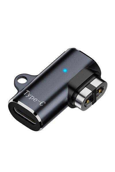 VAKIND لمحول شاحن USB C من النوع C/لأجهزة Ios إلى محول مغناطيسي، كابل شحن، محول للخلف