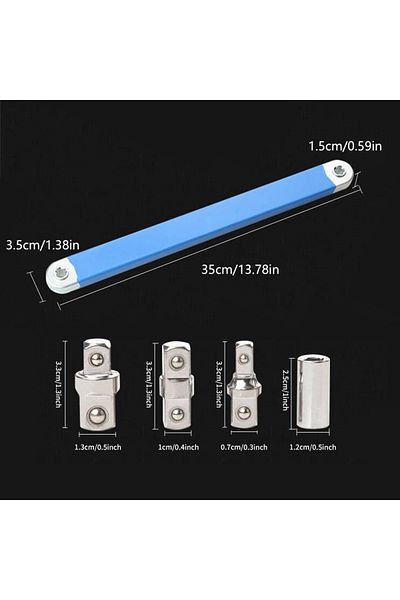 Choice 750g 15-inch 1set 1 Set Of Multifunctional Ratchet Extension Dual-use Wrench, Mechanical Garage Tool