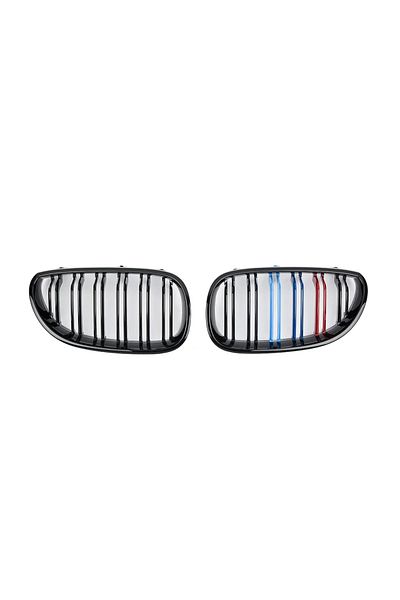 Choice M-color Car Front Bumper Grille Kidney Racing Grill Grilles For Bmw E60 E61 5 Series 2003-2009 Gloss