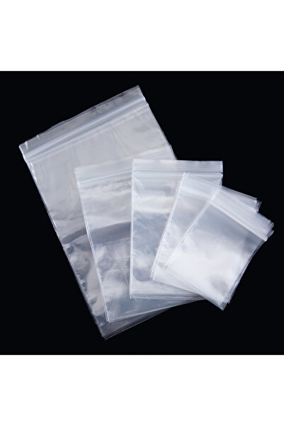 Choice 6x8 سم - 50 قطعة 50 قطعة أكياس سميكة محكمة الغلق بسحاب حقيبة تخزين بلا...