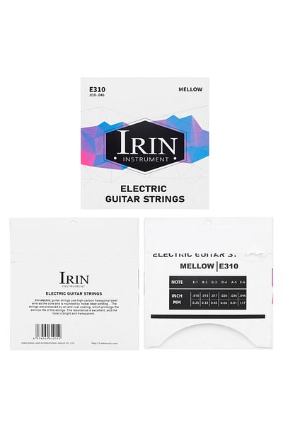 IRIN E310 Electric Guitar Strings High Carbon Steel Core Antirust Pvd Ion Coating Electric Guitar St