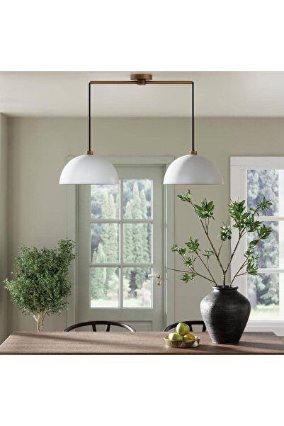 Rsylight Retro Vintage Beyaz Eskitme Kaplama Masa Üstü Moden 2 Li Dekoratif A...