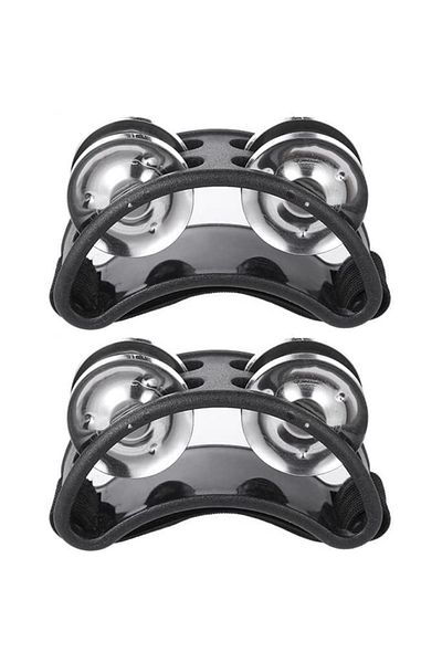 Choice Black 2pcs 2pc Elliptical Drum Companion Hand Foot Jingle Drum Children Musical Educational Tambouri