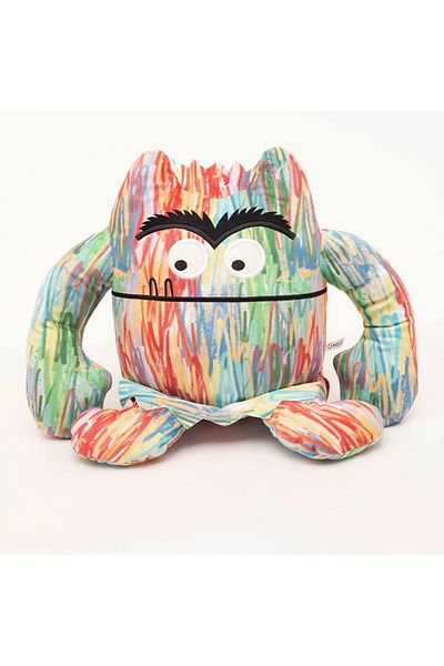 Choice 15cm Color Cartoon Cute Funny Demon Big Mouth Monster Plush Toys Stuffed Anime Color Dolls For Kids