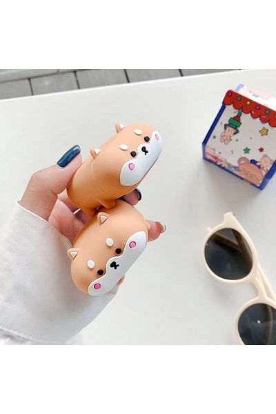 Choice For Airpods Pro Cartoon Case Corgi Dog For Airpods 1 2 3 Case Silicone Earphone Bluetooth Wireless P