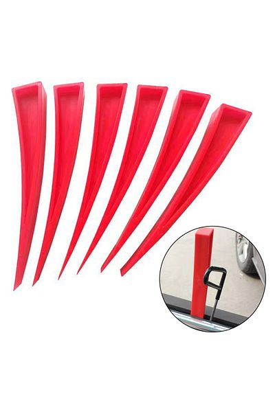 Choice Red Car Door Wedge Panel Paintless Dent Removal Repair Hand Tool For Window Auto Wedge Pump Locks...