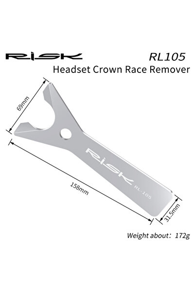 Choice مفتاح ربط قاعدة سماعة رأس الدراجة من WHITE RISK أداة إزالة تاج سماعة ر...