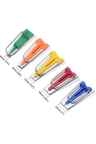 Choice 5 Pcs 6mm 9mm 12mm 18mm 25mm Single Double Fold Fabric Bias Binding Maker Tool For Fabric Quilting C