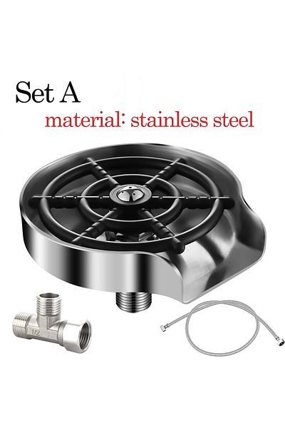 Choice A Stainless Steel Faucet Glass Rinser High Pressure Cup Washer For Kitchen Sink Glass Beer Coffee Mi