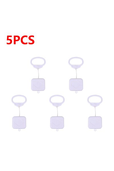 VKTECH 5pcs Pull String Cord Music Box White Baby Infant Kids Bed Bell Rattle Toy Gifts New Parts Accessori