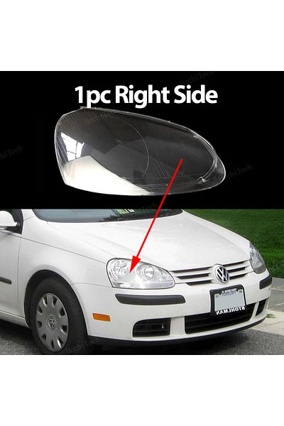 Choice 1pc Right Side Head Lights Cover For Vw Golf 5 Mk 5 Jetta A5 Gt Gti R32 2005-09 Transparent Housing