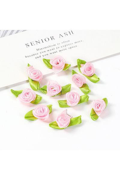 Choice 100pcs Light Pink 100pcs Mini Rose Artificial Flowers Heads 2cm Buds Fabric Flower Wedding Decoratio