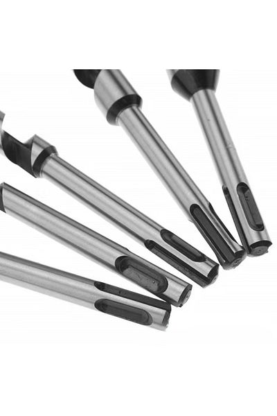TAIMIMEI 5-piece 230mm Sds Plus Round Shank 6 10 14 18 20mm Woodworking Metal Drill Bit Saw Drywall Downli...