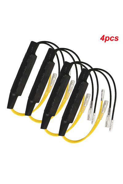 AINYSZIN 4pcs 12v Car Turn Signal Lights Fault Decoder Drl Flashing Error Load Resistor Indicator Blinker Lam