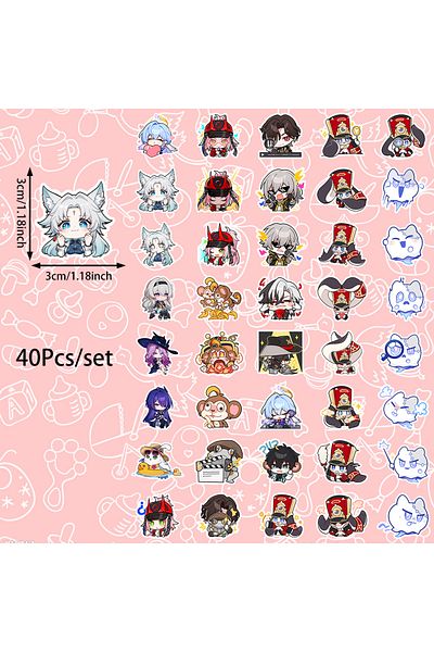 Choice 2zfy-15 40pcs Funny Cartoon Honkai Star Dome Railway Stickers Can Be Used To Decorate Rooms, Tableto
