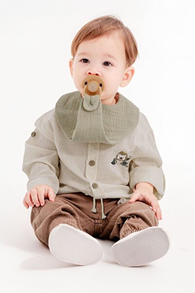 Minigimin Cicileri طقم مكون من 3 قطع من القطن للأولاد الصغار مع تفاصيل مصاصة ...