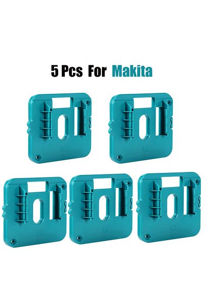 DIKELANG For Makita 5pcs Battery Holder Storage Rack For Makita/dewalt/milwaukee14.4v 18v Li-ion Battery,wal