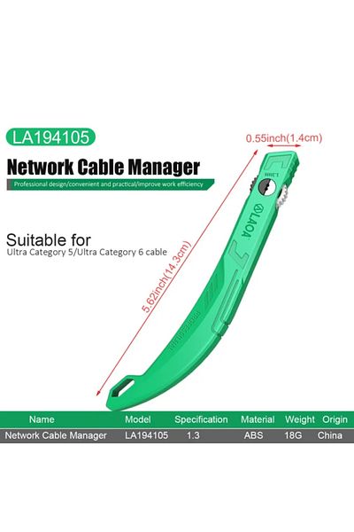 LAOA La194105 Network Cable Untwist Tool, 1.3mm Engineer Wire Straightener For Category 5/6 Crystal