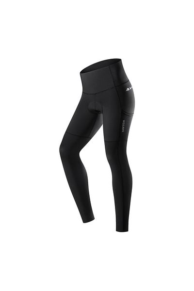 WOSAWE M Black Womens Cycling Pants Mountain Bike Cycling Trousers Anti-sweat 5d Anti Slip Padded Ge
