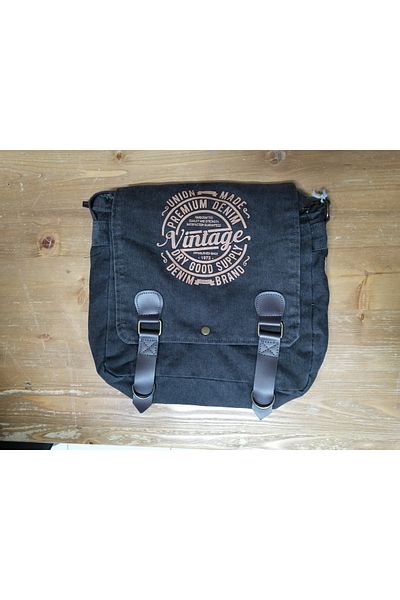 old cotton cargo 8045 Anthracite Messenger Shoulder Canvas Tablet Χαρτοφύλακας Laptop Σχολική τσάντα για σημειωματάριο