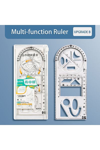 Choice C Multifunctional Geometric Function Ruler Set Mathematics Drawing Template Measuring Tool For Stud.