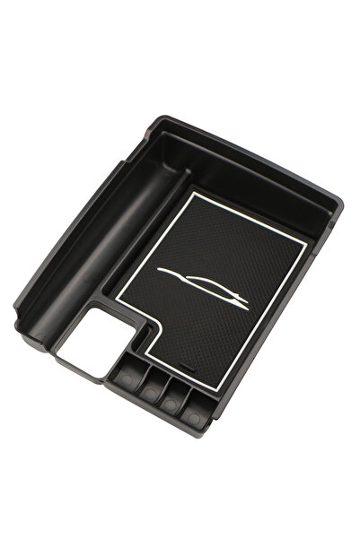 Choice صندوق تخزين مسند الذراع المركزي للسيارة من وسادات بيضاء لسيارة نيسان إ...