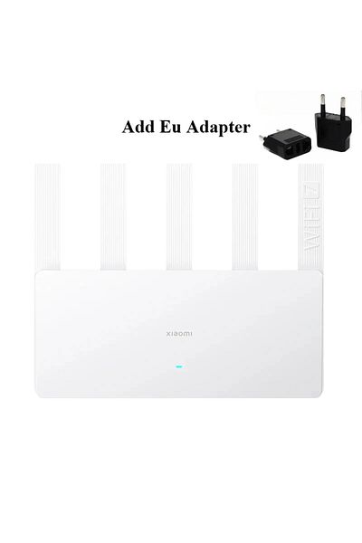 Choice أضف محول EU لجهاز التوجيه Xiaomi Be5000 Wifi 7 2.5g 5011mbps منفذ الشبكة 512mb ذاكرة 2.4/5ghz Dual Br