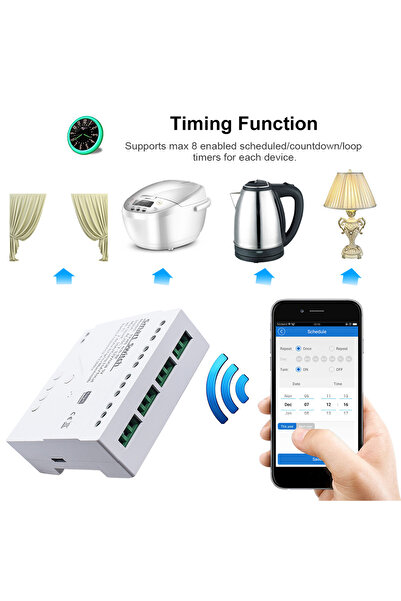 Choice1 Tuya Smart Wifi Switch Module 5V 12V 32V 220V RF 433 Radio Remote Control 1/2/4 Channels Relay fo...