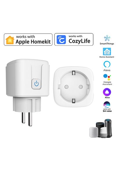 Doit.am Homekit Homekit Wifi 16a Eu Smart Socket Ac100~240v High Power Outlet App Remote Control Timer Plug