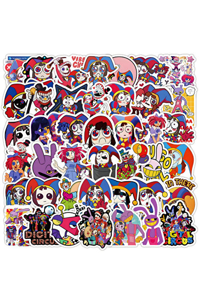 Choice1 بانداي 100 قطعة (10/30/50/100 قطعة) ملصقات سيرك رقمي مذهلة لطيفة، ملص...