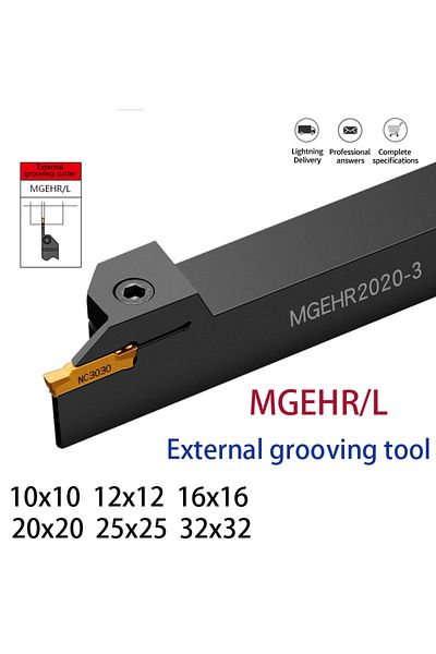 Intlshaft Mgehr1212-2 Full Series Grooving Tool Holder Mgehr1212 Mgehr1616 Mgehr2020 Mgehr2525 Carbide Groovin