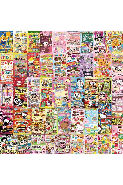 Choice 50pcs 50pcs Cartoon Anime Collection Stickers Cute Cartoon Image Sealing Stickers Packaging Hand Cur