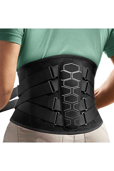 Choice L Black Back Brace For Lower Back Pain Women/men,back Support For Heavy Lifting With Ergonomic Lumba