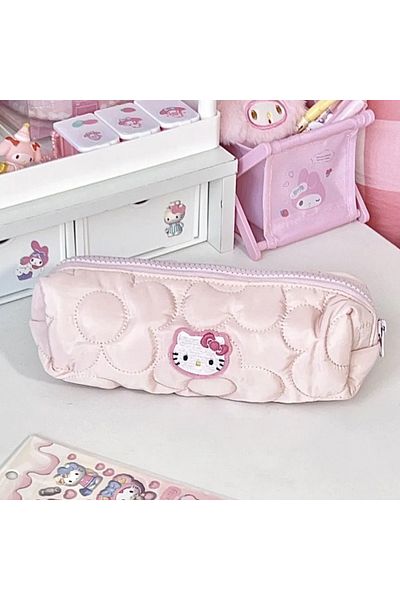 Choice Kitty B Sanrio Hello Kitty Pencil Pouch Large Capacity Pen Case Cute Kt Cat Cosmetic Bag Girls Stude