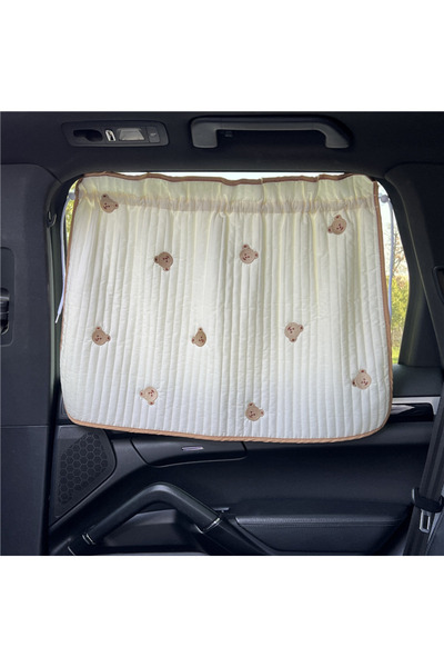 Choice غطاء مظلة نافذة سيارة للأطفال مصنوع من القطن السميك مطرز برسومات كرتون...