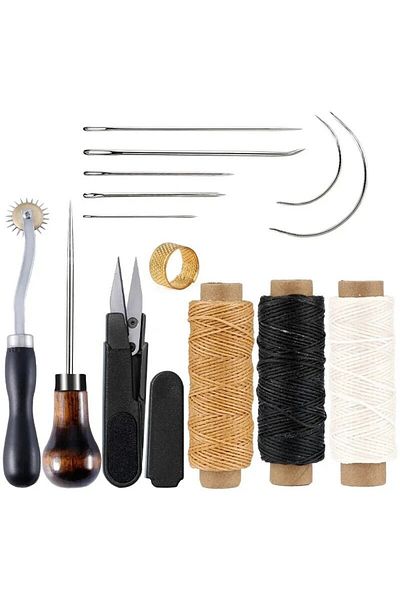 Choice Type3 Leather Craft Tools Kit Professional Leather Hand Sewing Repair Kit Stitching Punch Carving Wo