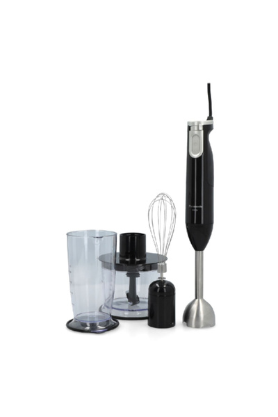 PANASONIC 600W 3-in-1 4-Blade Stainless Steel Hand Blender with Chopper and Whisk 500ml