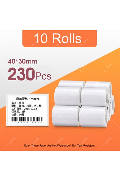 Choice 10 Rolls Cheapest B1 B21 B3S Thermal Lable Tape 5 Rolls 40mm 50mm Price Label Maker Sticker for N...