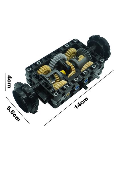 Choice No Gift Box Gearbox Bricks Tracked Chassis Gearbox Technical Building Block Parts Moc Tank Excavator