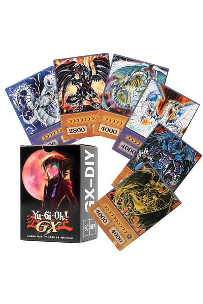 Choice 100 قطعة من بطاقات Yu-gi-oh Gx على شكل أنمي من صنع شركة E-hero Yugioh Gx بطاقة وكيل كلاسيكية للأطفال