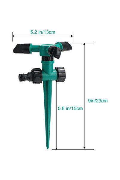 Choice 1 قطعة رشاش مياه أوتوماتيكي للحديقة، رشاش مياه يدور 360 درجة للزراعة