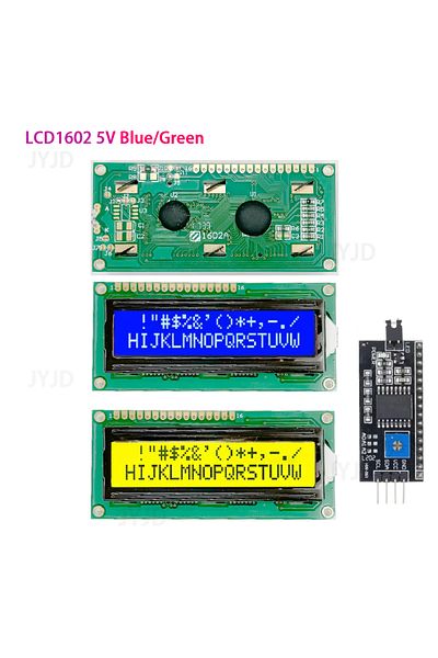 Choice وحدة LCD1602 شاشة زرقاء وخضراء لشاشة Arduino LCD1602A LCD Character UNO R3 Mega2560 PCF85...