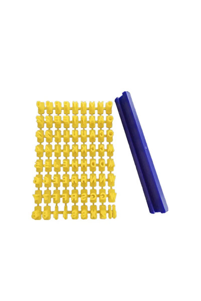 Choice مجموعة قوالب الطباعة على السيراميك، حرف أبجدي رقمي، قالب ضغط طين بوليمر، ختم، نقش، ختم